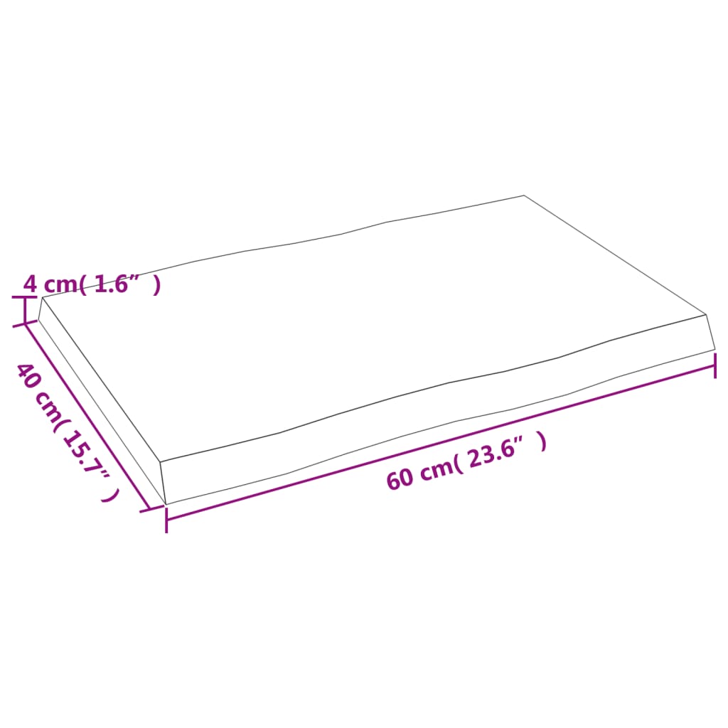 8720845817176_g_en_hd_7 vidaXL Table Top Dark Brown 60x40x(2-4) cm Treated Solid Wood Live Edge - Image 9
