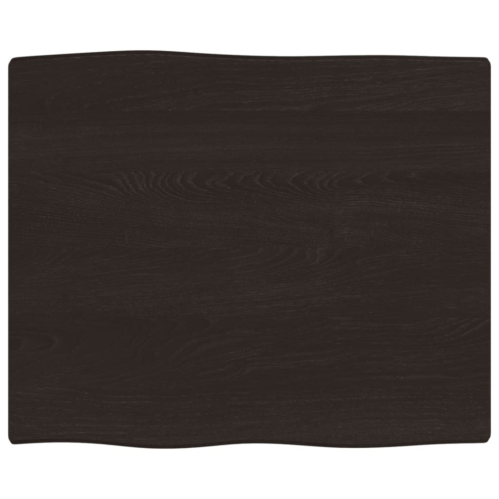 8720845817190_a_en_hd_1 vidaXL Table Top Dark Brown 60x50x2 cm Treated Solid Wood Oak Live Edge - Image 2