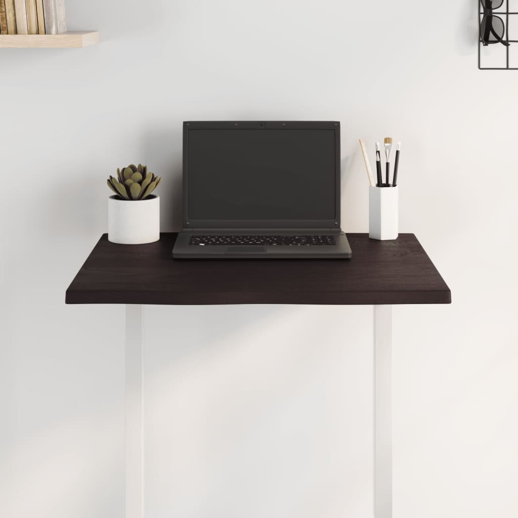 8720845817190_g_en_hd_1 vidaXL Table Top Dark Brown 60x50x2 cm Treated Solid Wood Oak Live Edge - Image 3