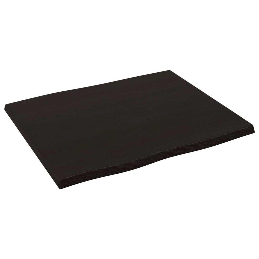 8720845817190_g_en_hd_2 vidaXL Table Top Dark Brown 60x50x2 cm Treated Solid Wood Oak Live Edge - Image 4