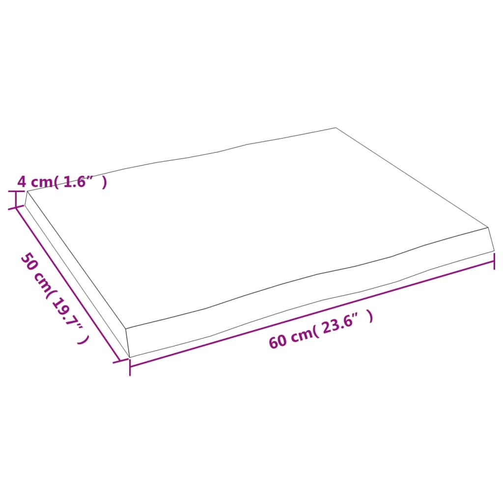 8720845817206_g_en_hd_7 vidaXL Table Top Dark Brown 60x50x(2-4) cm Treated Solid Wood Live Edge - Image 9