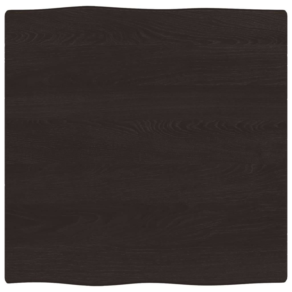 8720845817220_a_en_hd_1 vidaXL Table Top Dark Brown 60x60x2 cm Treated Solid Wood Oak Live Edge - Image 2