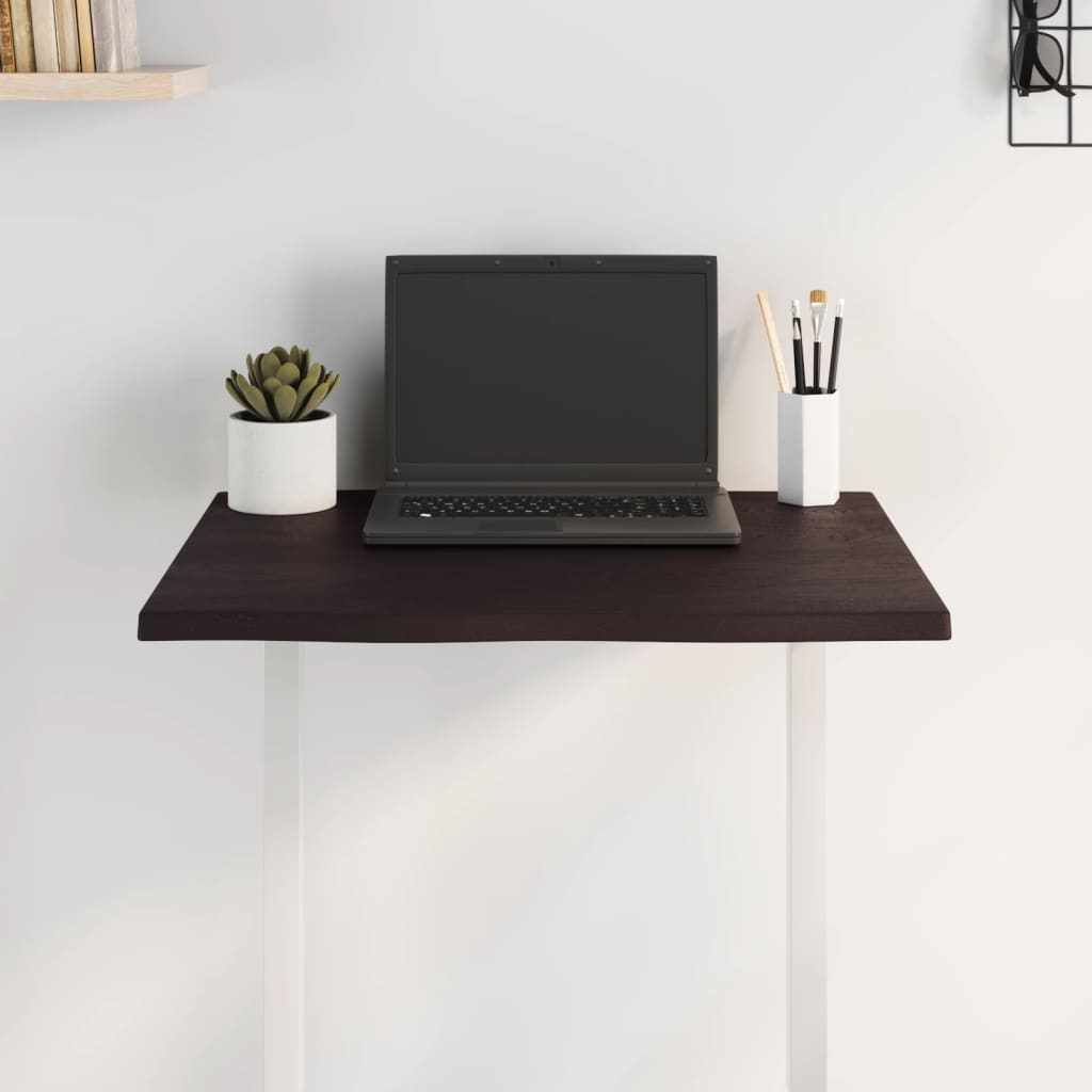 8720845817220_g_en_hd_1 vidaXL Table Top Dark Brown 60x60x2 cm Treated Solid Wood Oak Live Edge - Image 3