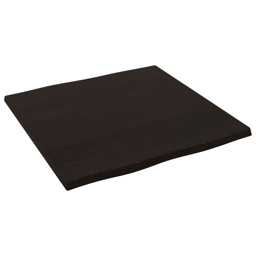 8720845817220_g_en_hd_2 vidaXL Table Top Dark Brown 60x60x2 cm Treated Solid Wood Oak Live Edge - Image 4
