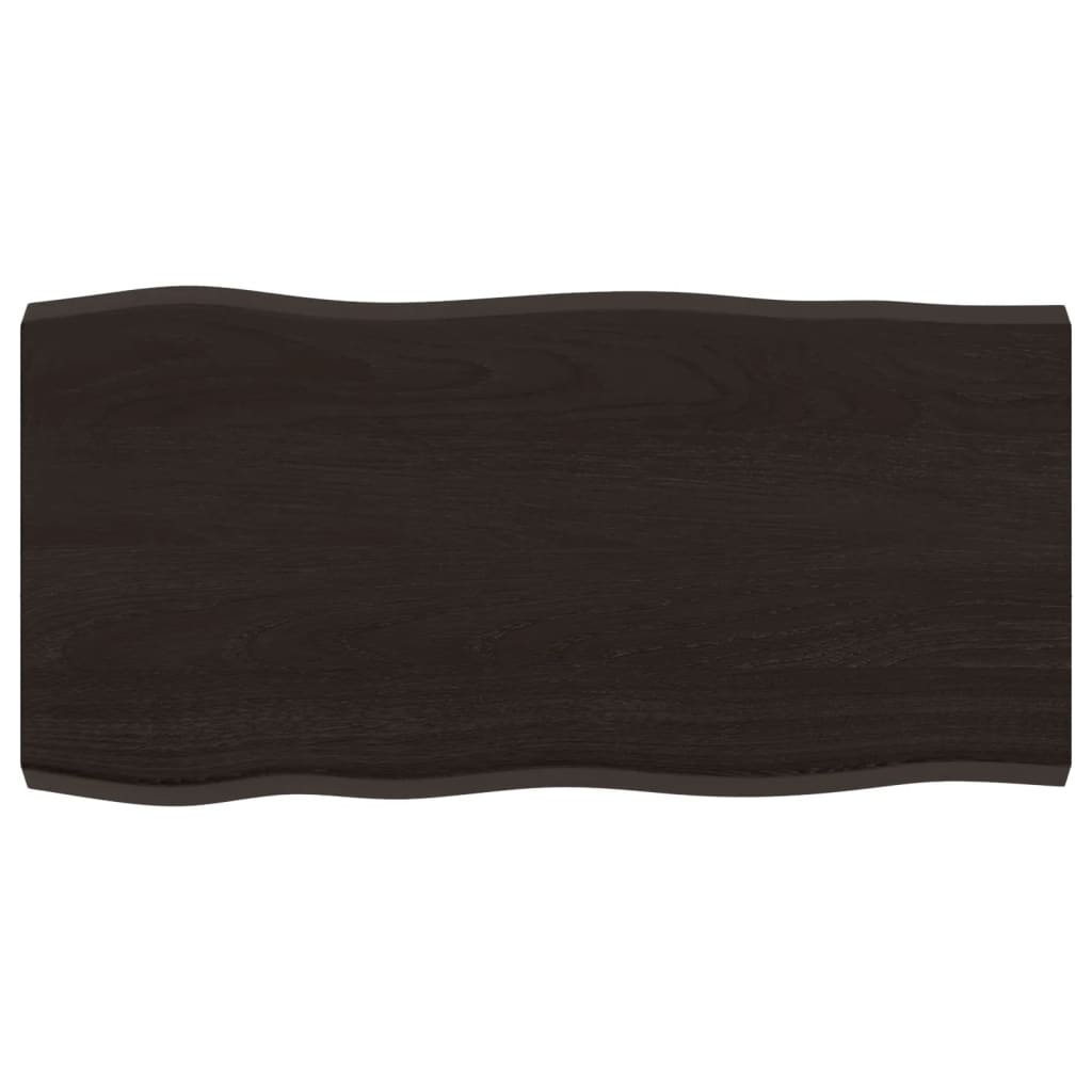 8720845817268_a_en_hd_1 vidaXL Table Top Dark Brown 80x40x(2-4) cm Treated Solid Wood Live Edge - Image 2