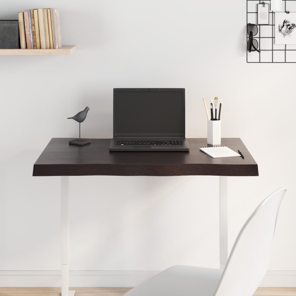 8720845817268_g_en_hd_1 vidaXL Table Top Dark Brown 80x40x(2-4) cm Treated Solid Wood Live Edge - Image 3