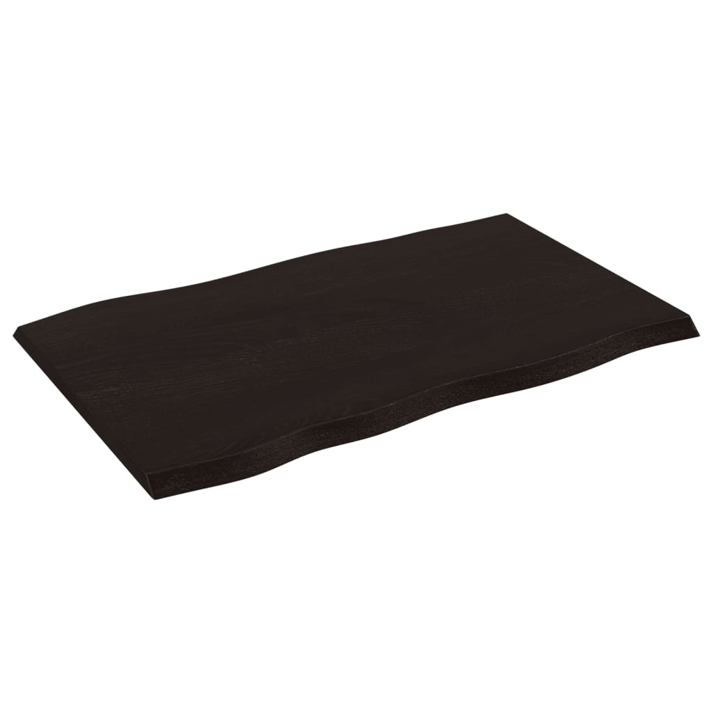 8720845817282_g_en_hd_2 vidaXL Table Top Dark Brown 80x50x2 cm Treated Solid Wood Oak Live Edge - Image 4