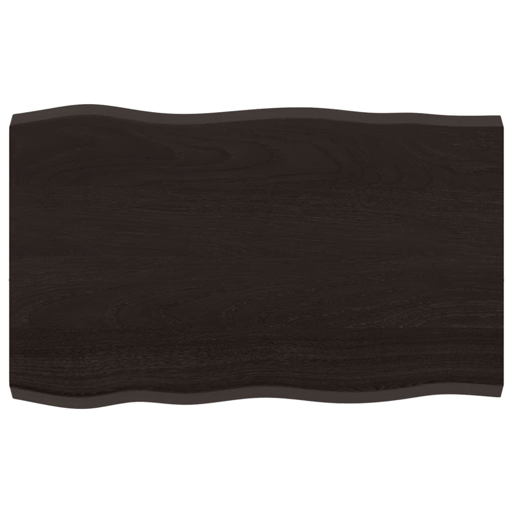 8720845817299_a_en_hd_1 vidaXL Table Top Dark Brown 80x50x(2-4) cm Treated Solid Wood Live Edge - Image 2