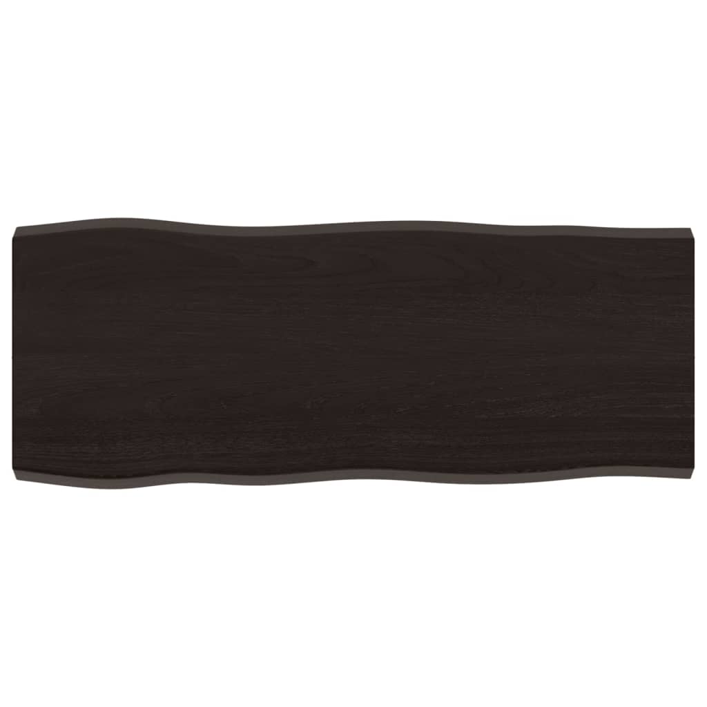 8720845817350_a_en_hd_1 vidaXL Table Top Dark Brown 100x40x(2-4) cm Treated Solid Wood Live Edge - Image 2