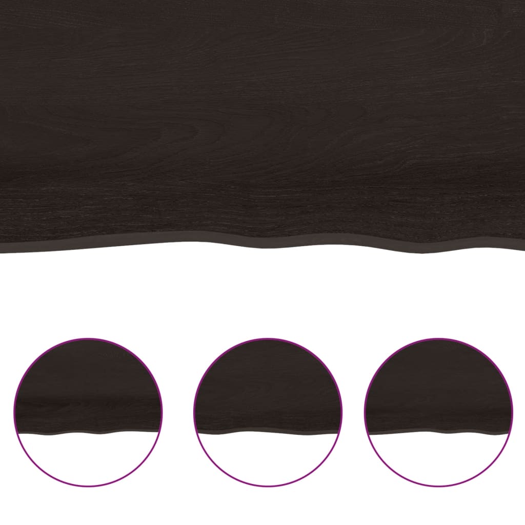 8720845817367_g_en_hd_4 vidaXL Table Top Dark Brown 100x40x(2-6) cm Treated Solid Wood Live Edge - Image 6