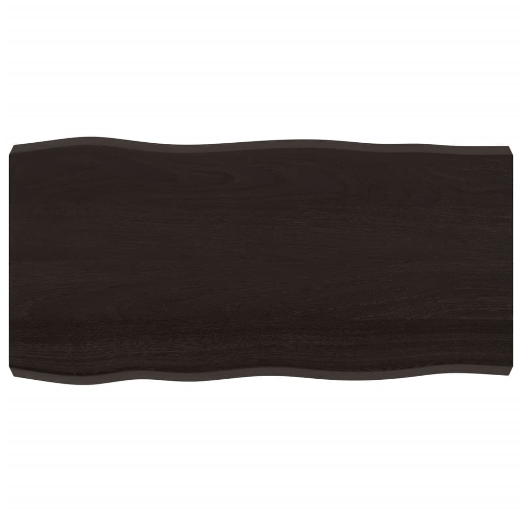 8720845817398_a_en_hd_1 vidaXL Table Top Dark Brown 100x50x(2-6) cm Treated Solid Wood Live Edge - Image 2