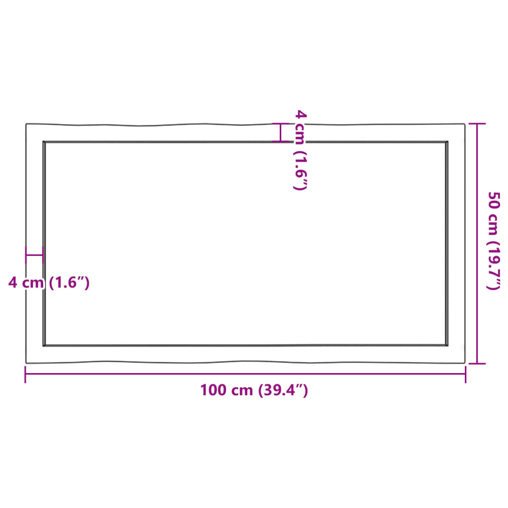 8720845817398_g_en_hd_8 vidaXL Table Top Dark Brown 100x50x(2-6) cm Treated Solid Wood Live Edge - Image 10
