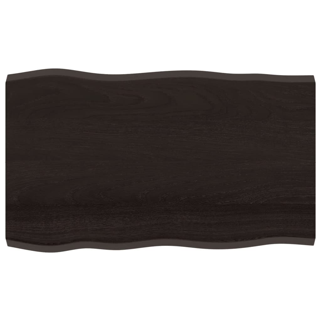 8720845817411_a_en_hd_1 vidaXL Table Top Dark Brown 100x60x(2-4) cm Treated Solid Wood Live Edge - Image 2