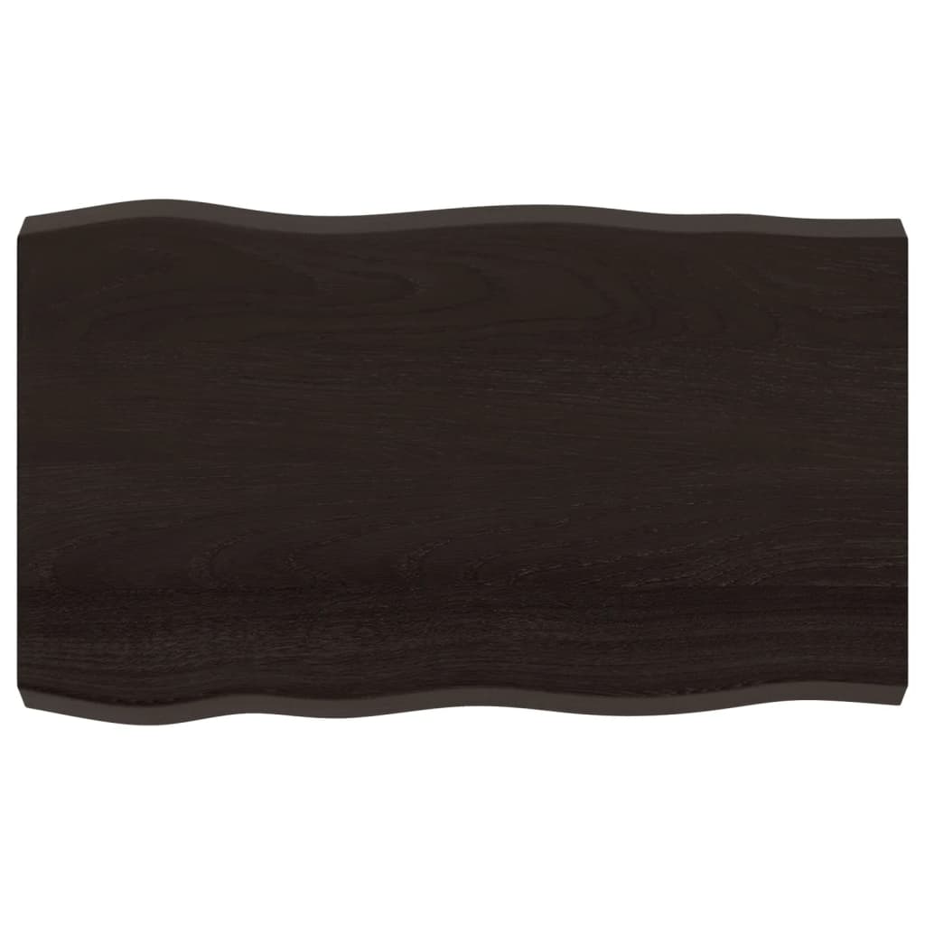 8720845817428_a_en_hd_1 vidaXL Table Top Dark Brown 100x60x(2-6) cm Treated Solid Wood Live Edge - Image 2