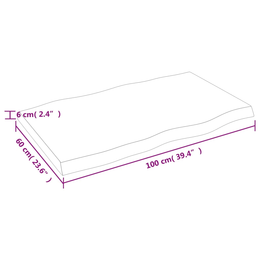 8720845817428_g_en_hd_7 vidaXL Table Top Dark Brown 100x60x(2-6) cm Treated Solid Wood Live Edge - Image 9