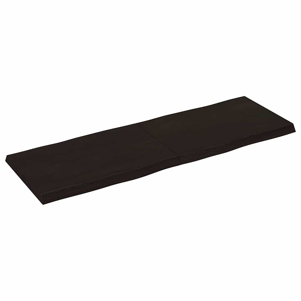 8720845817435_g_en_hd_1 vidaXL Table Top Dark Brown 120x40x(2-4) cm Treated Solid Wood Live Edge - Image 2