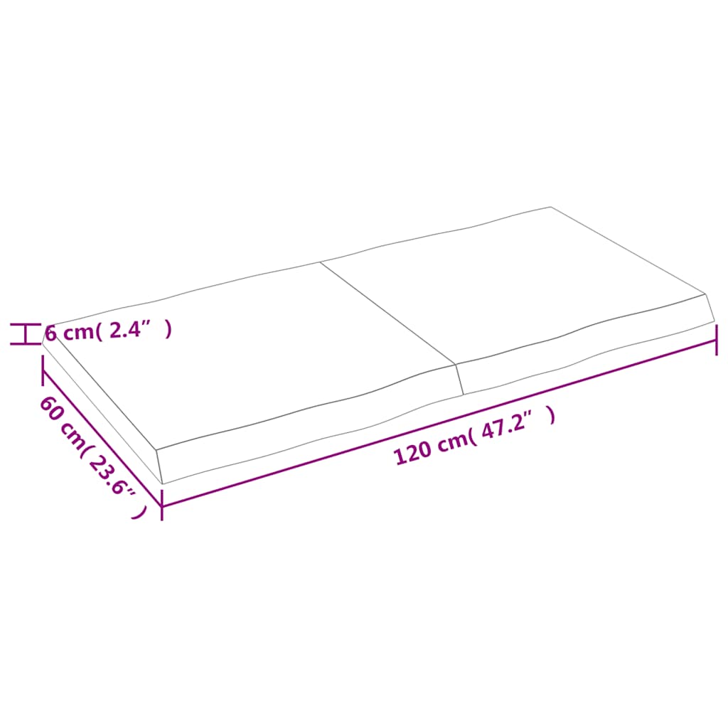 8720845817480_g_en_hd_8 vidaXL Table Top Dark Brown 120x60x(2-6) cm Treated Solid Wood Live Edge - Image 9