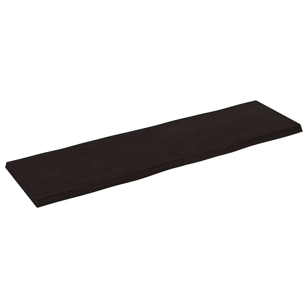 8720845817497_g_en_hd_1 vidaXL Table Top Dark Brown 140x40x(2-4) cm Treated Solid Wood Live Edge - Image 2