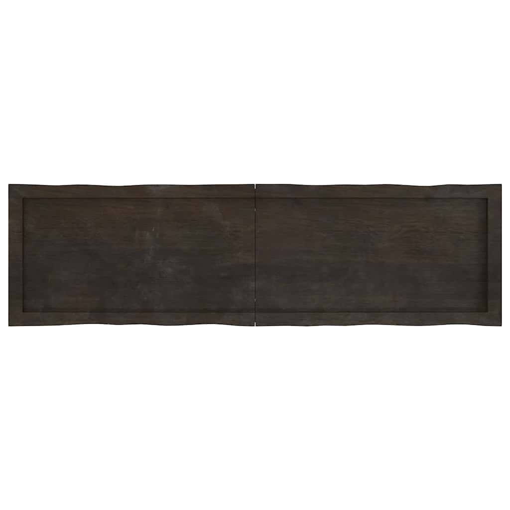 8720845817497_g_en_hd_2 vidaXL Table Top Dark Brown 140x40x(2-4) cm Treated Solid Wood Live Edge - Image 3