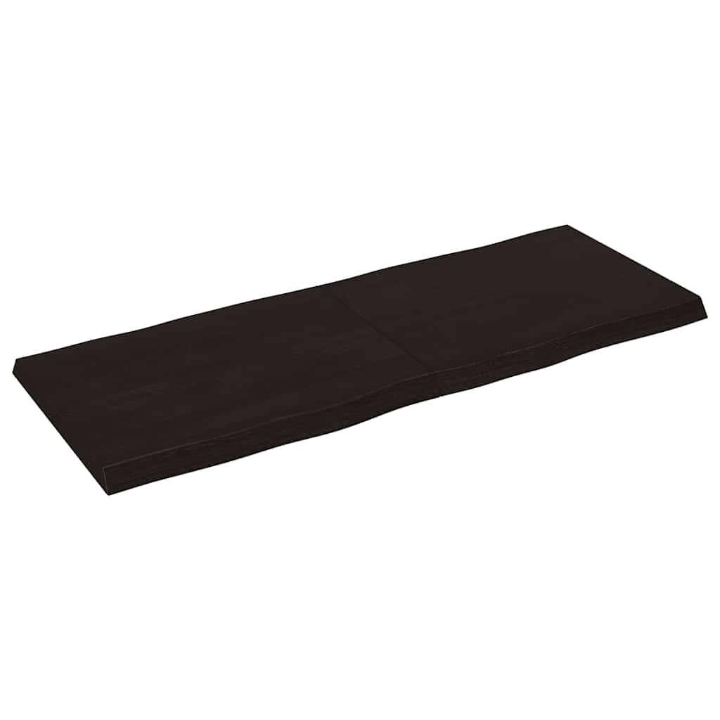 8720845817510_g_en_hd_1 vidaXL Table Top Dark Brown 140x50x(2-4) cm Treated Solid Wood Live Edge - Image 2