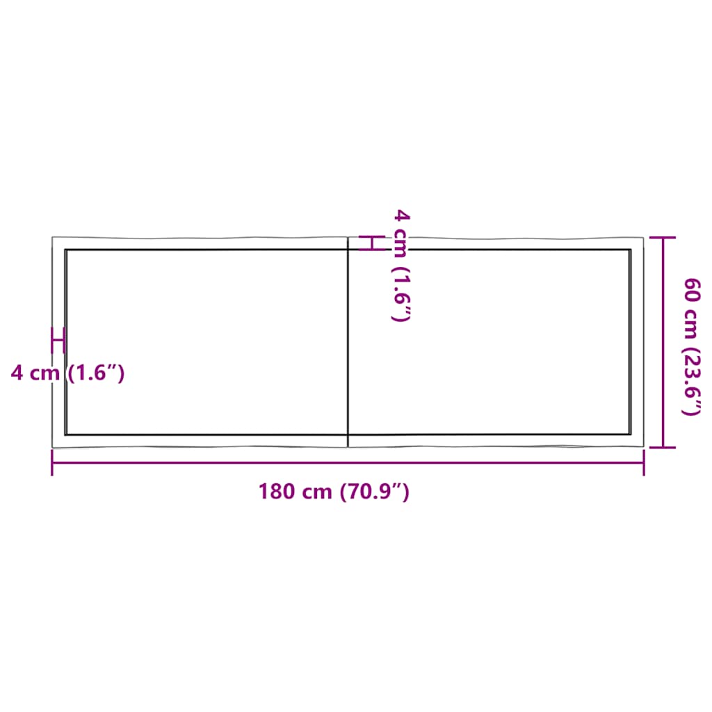8720845817657_g_en_hd_9 vidaXL Table Top Dark Brown 180x60x(2-4) cm Treated Solid Wood Live Edge - Image 10