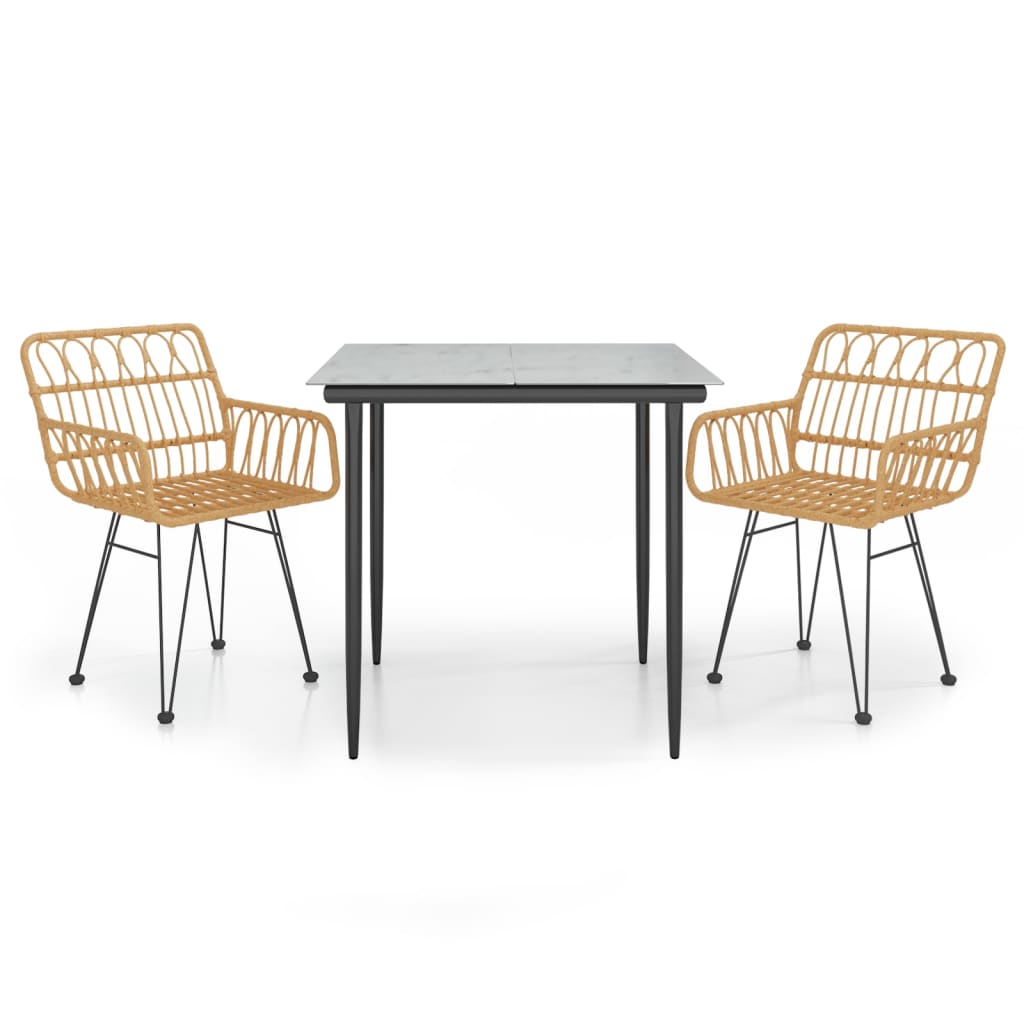 8720845818302_a_en_hd_1 vidaXL 3 Piece Garden Dining Set Poly Rattan - Image 2