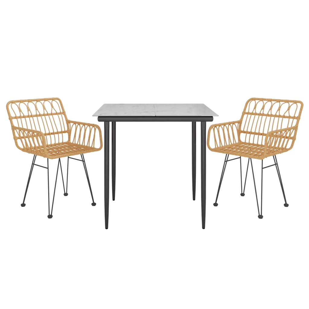 8720845818302_g_en_hd_1 vidaXL 3 Piece Garden Dining Set Poly Rattan - Image 3