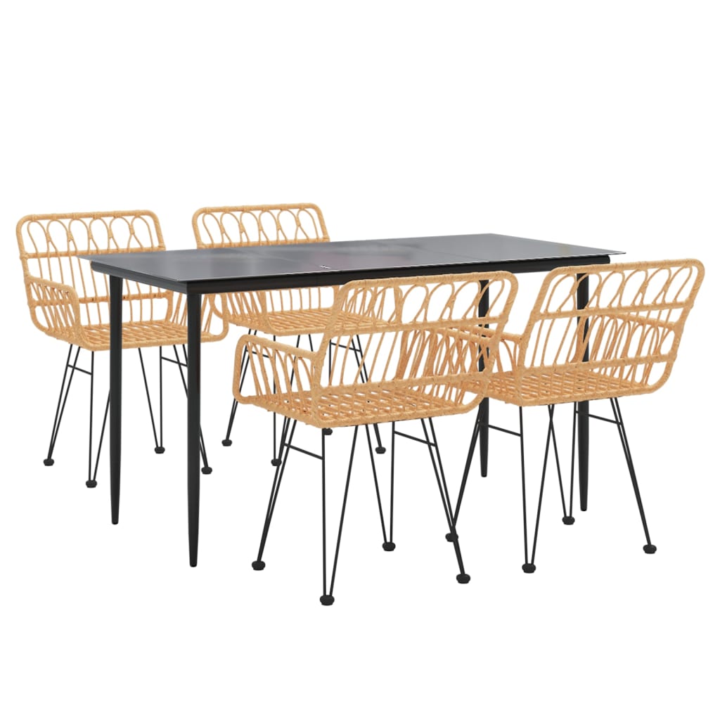 8720845818326_g_en_hd_1 vidaXL 5 Piece Garden Dining Set Poly Rattan - Image 3