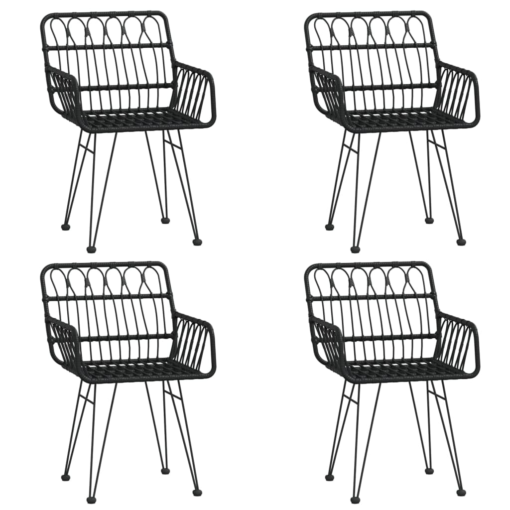 8720845818388_g_en_hd_2 vidaXL 5 Piece Garden Dining Set Black Poly Rattan - Image 4