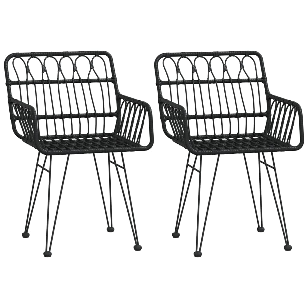 8720845818517_g_en_hd_2 vidaXL 3 Piece Garden Dining Set Black Poly Rattan - Image 4