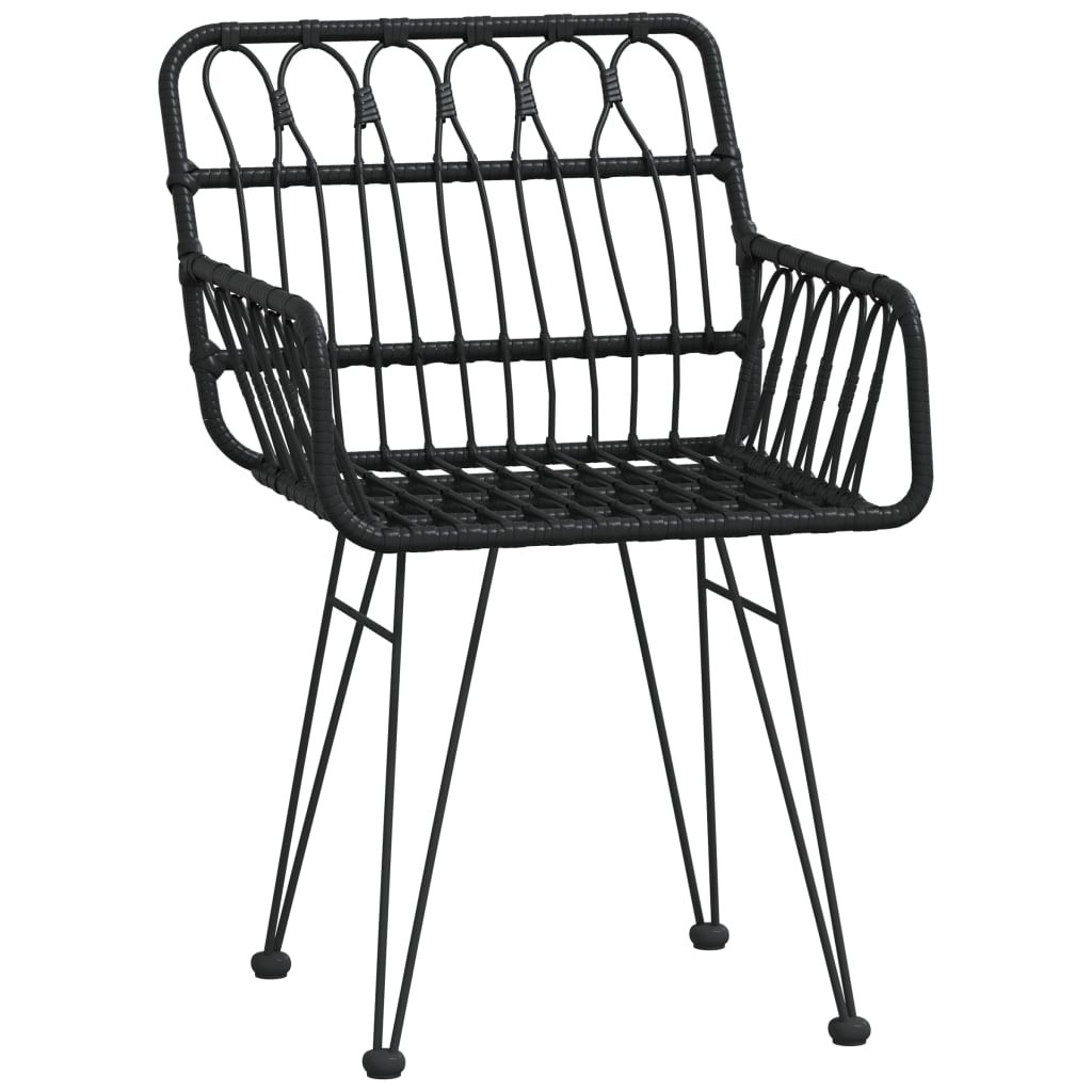 8720845818517_g_en_hd_3 vidaXL 3 Piece Garden Dining Set Black Poly Rattan - Image 5