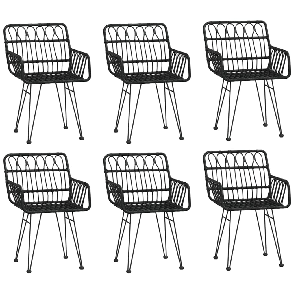 8720845818555_g_en_hd_2 vidaXL 7 Piece Garden Dining Set Black Poly Rattan - Image 4