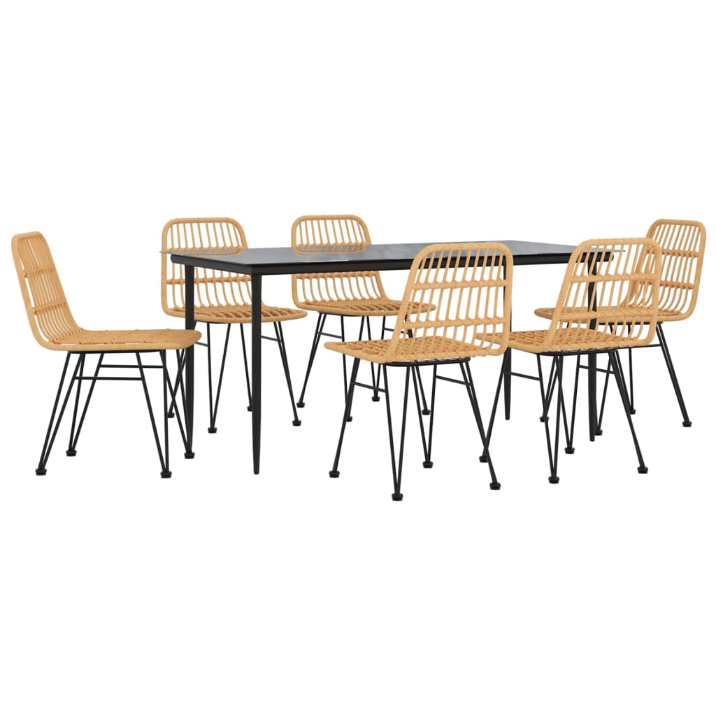 8720845818623_g_en_hd_1 vidaXL 7 Piece Garden Dining Set Poly Rattan - Image 3