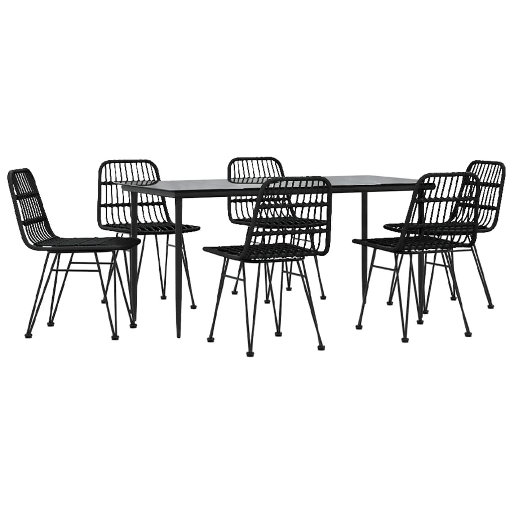 8720845818692_g_en_hd_1 vidaXL 7 Piece Garden Dining Set Black Poly Rattan - Image 3