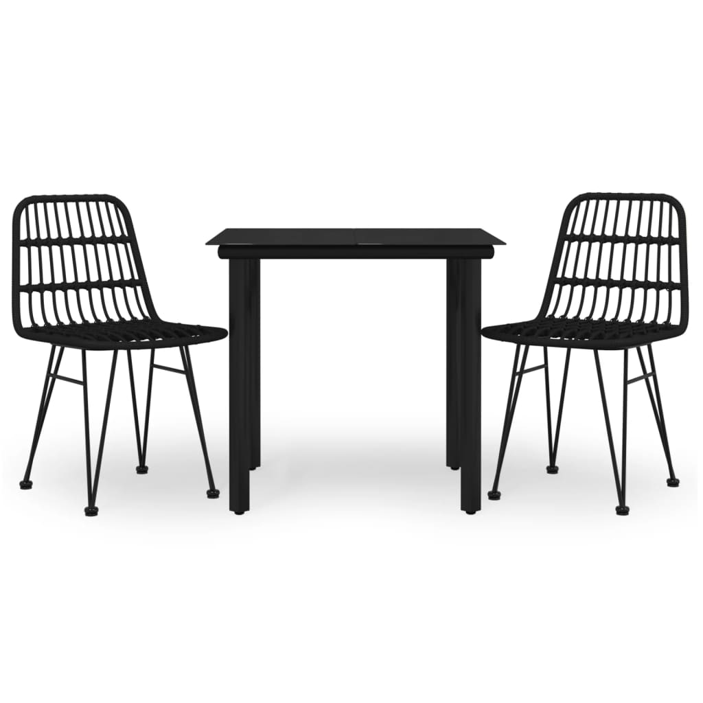 8720845818791_a_en_hd_1 vidaXL 3 Piece Garden Dining Set Black Poly Rattan - Image 2