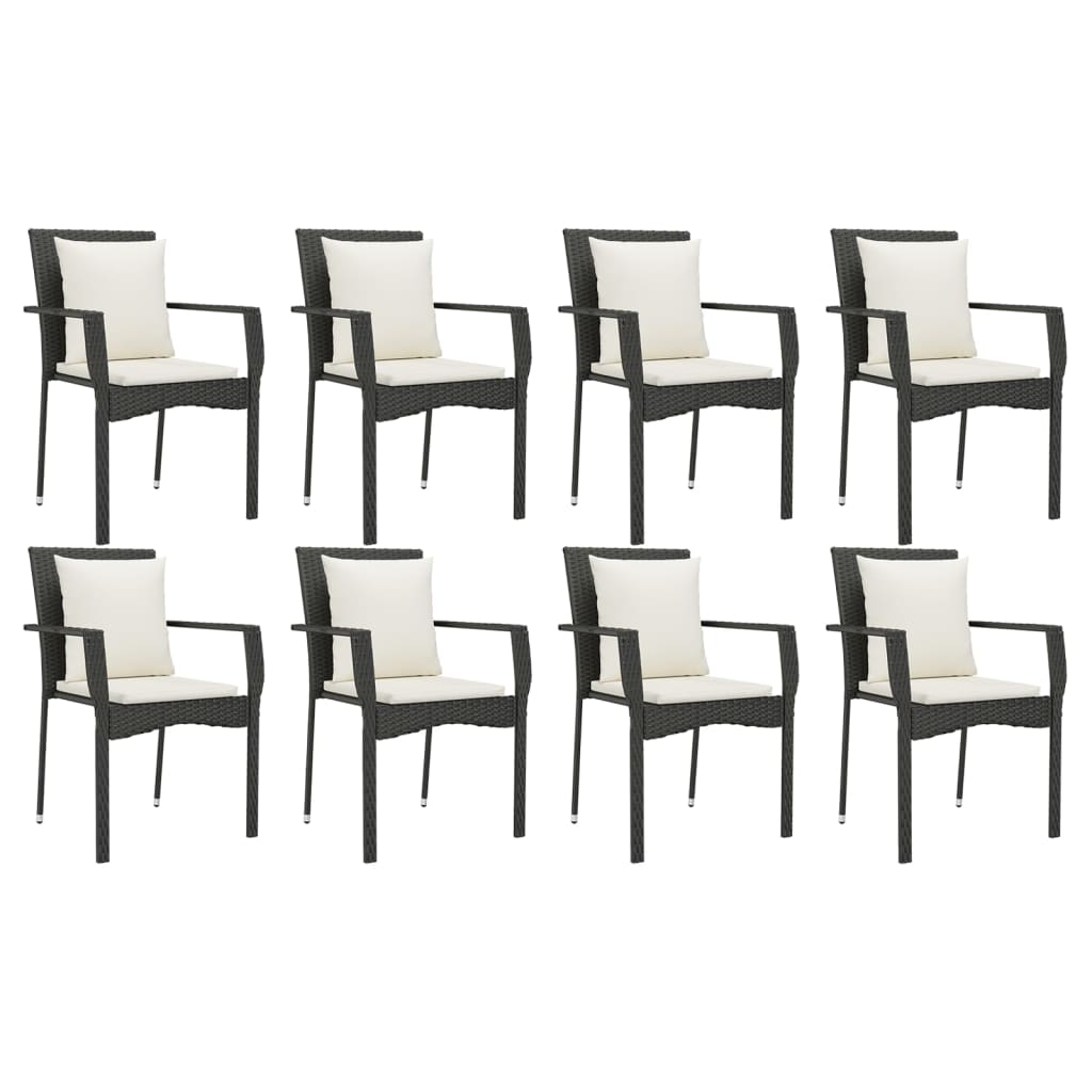 8720845818913_g_en_hd_2 vidaXL 9 Piece Garden Dining Set with Cushions Black Poly Rattan - Image 4