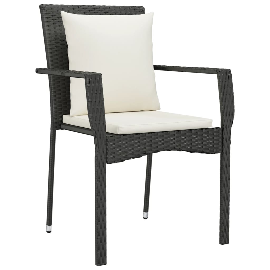 8720845819002_g_en_hd_3 vidaXL 5 Piece Garden Dining Set with Cushions Black Poly Rattan - Image 5