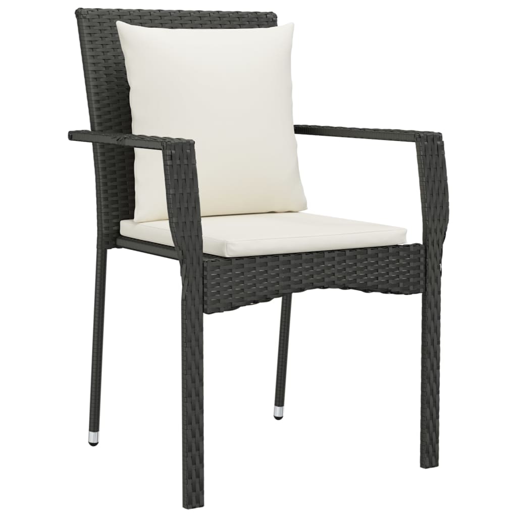 8720845819026_g_en_hd_3 vidaXL 7 Piece Garden Dining Set with Cushions Black Poly Rattan - Image 5