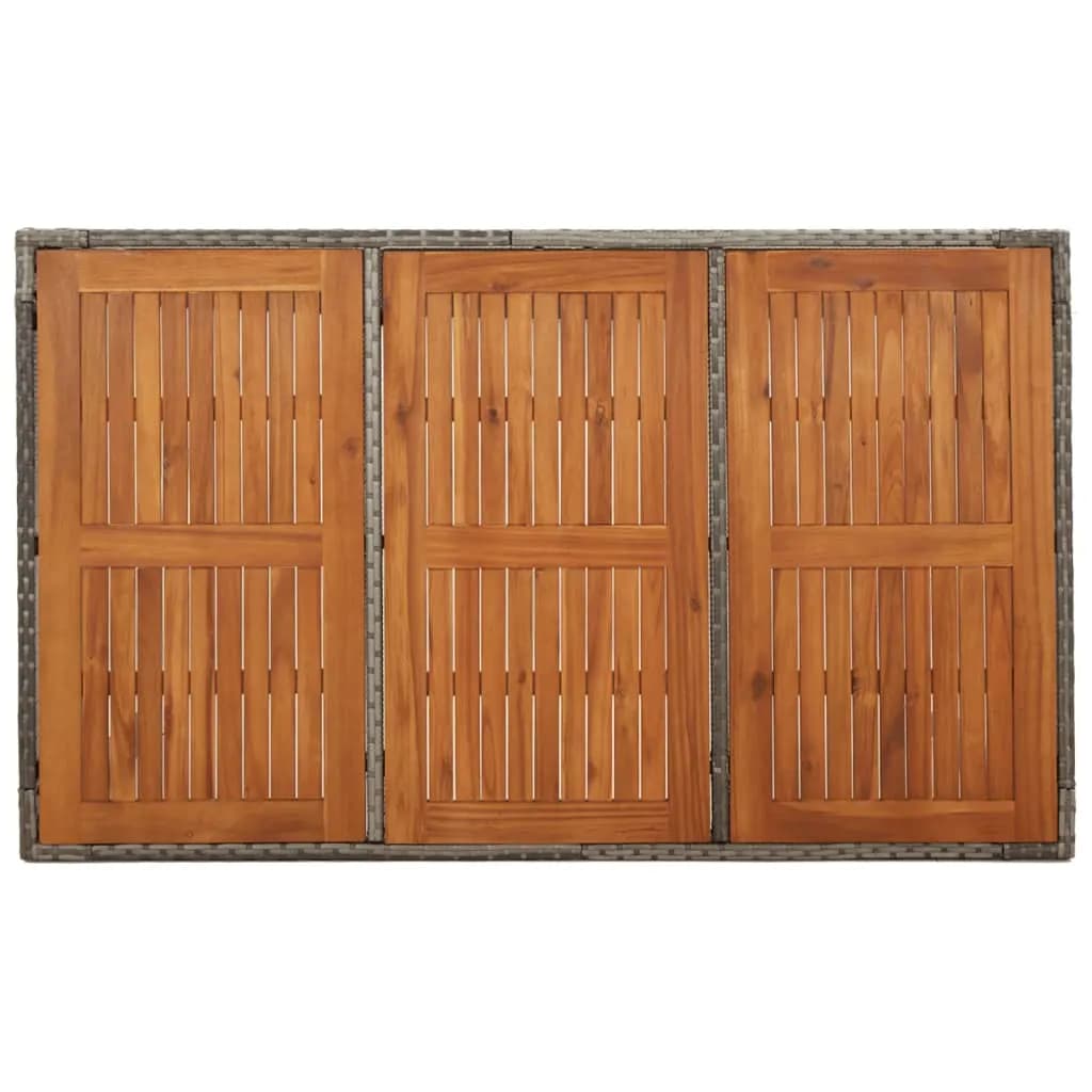 8720845819071_g_en_hd_5 vidaXL 7 Piece Garden Dining Set with Cushions Grey Poly Rattan - Image 7