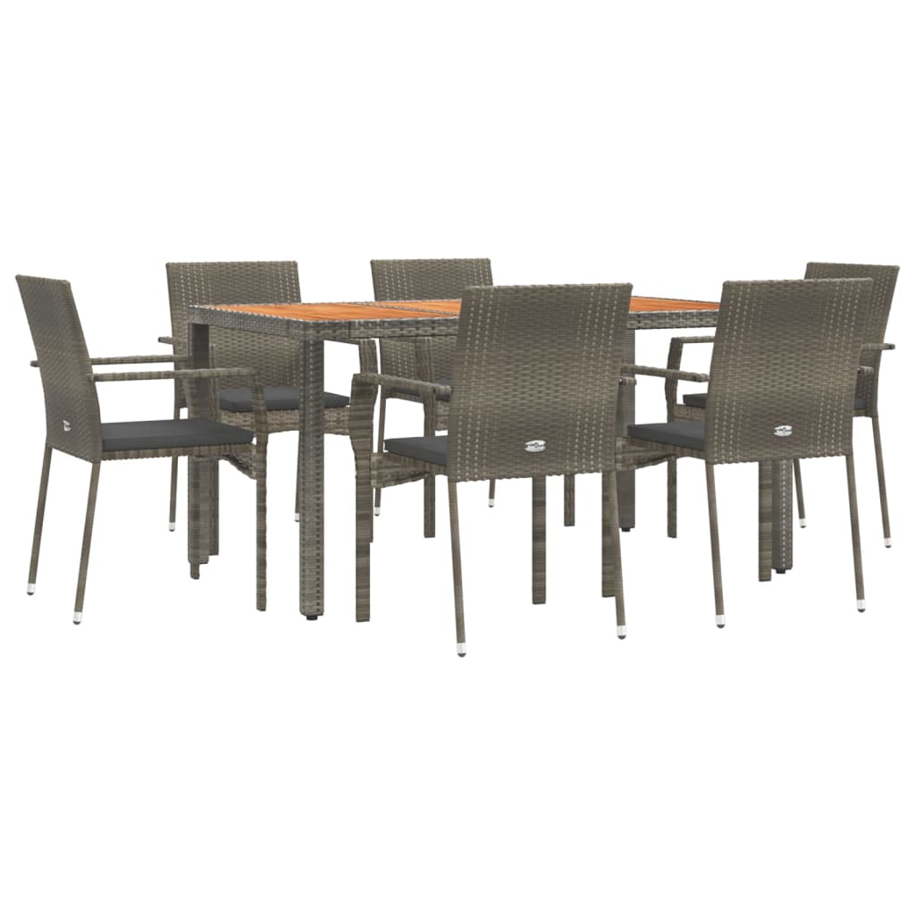 8720845819316_g_en_hd_1 vidaXL 7 Piece Garden Dining Set with Cushions Grey Poly Rattan - Image 3