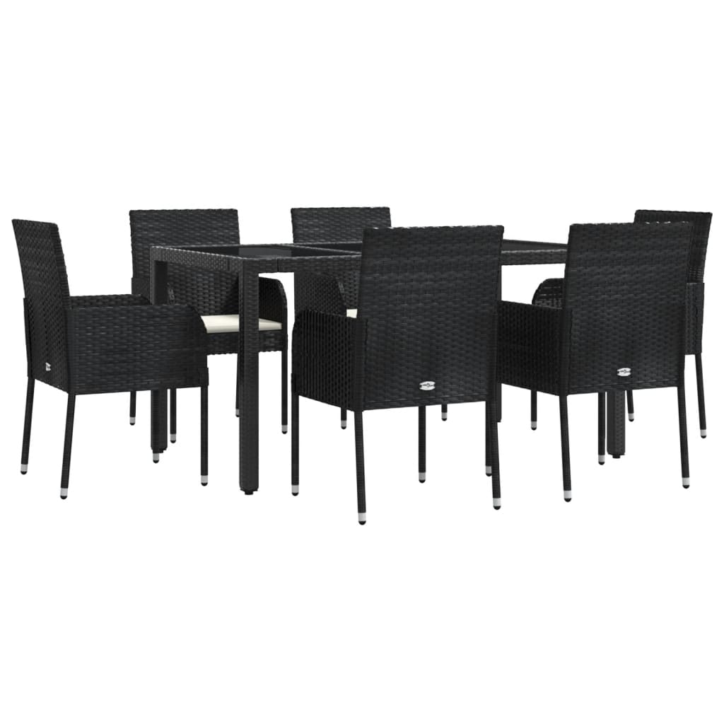 8720845819378_g_en_hd_1 vidaXL 7 Piece Garden Dining Set with Cushions Black Poly Rattan - Image 3