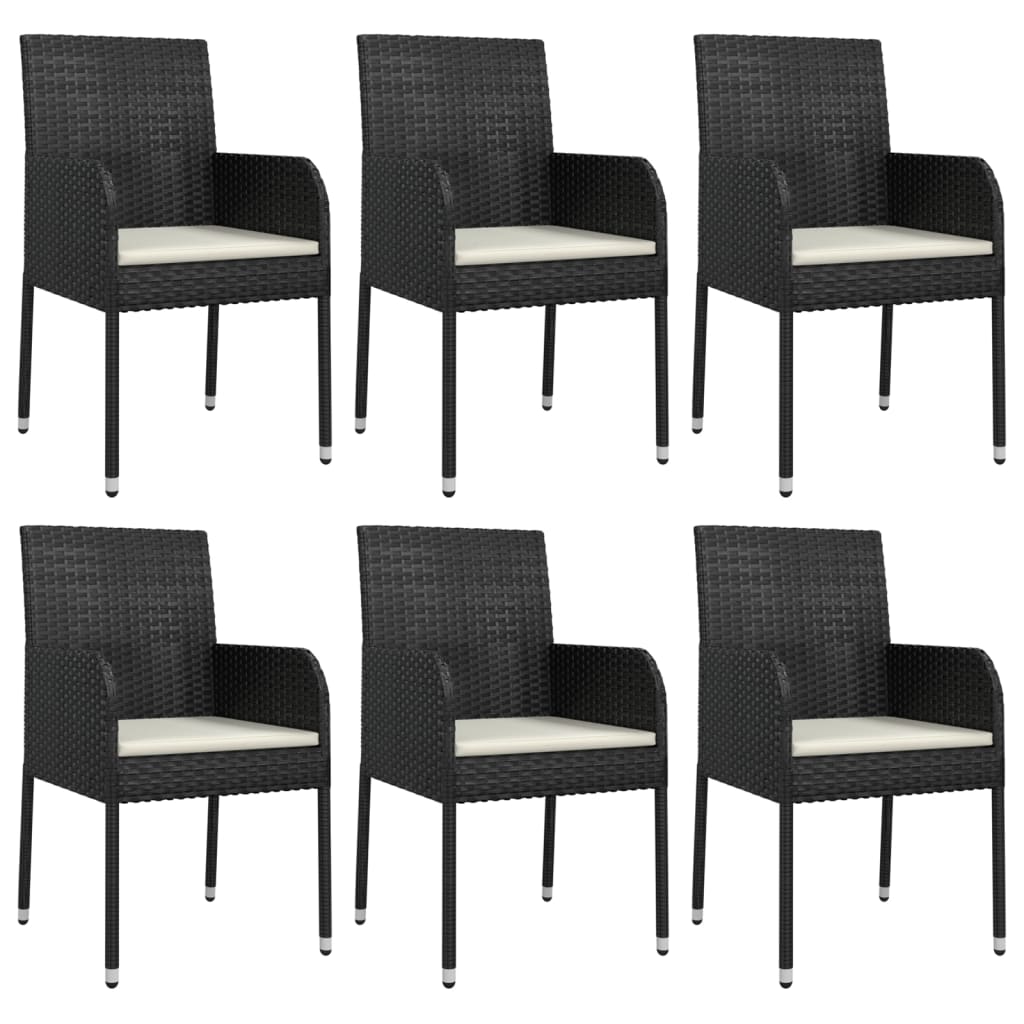 8720845819378_g_en_hd_2 vidaXL 7 Piece Garden Dining Set with Cushions Black Poly Rattan - Image 4