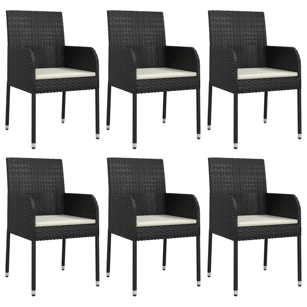 8720845819385_g_en_hd_2 vidaXL 7 Piece Garden Dining Set with Cushions Black Poly Rattan - Image 4