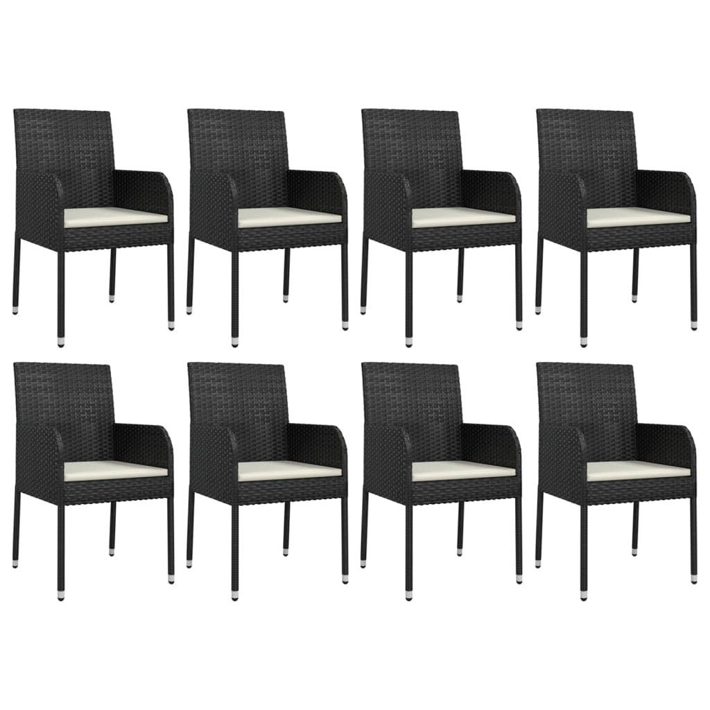 8720845819392_g_en_hd_2 vidaXL 9 Piece Garden Dining Set with Cushions Black Poly Rattan - Image 4