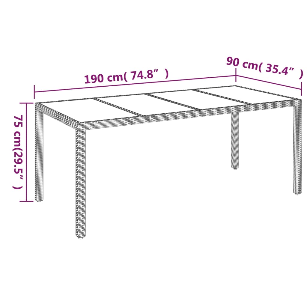 8720845819453_g_en_hd_9 vidaXL 9 Piece Garden Dining Set with Cushions Grey Poly Rattan - Image 11