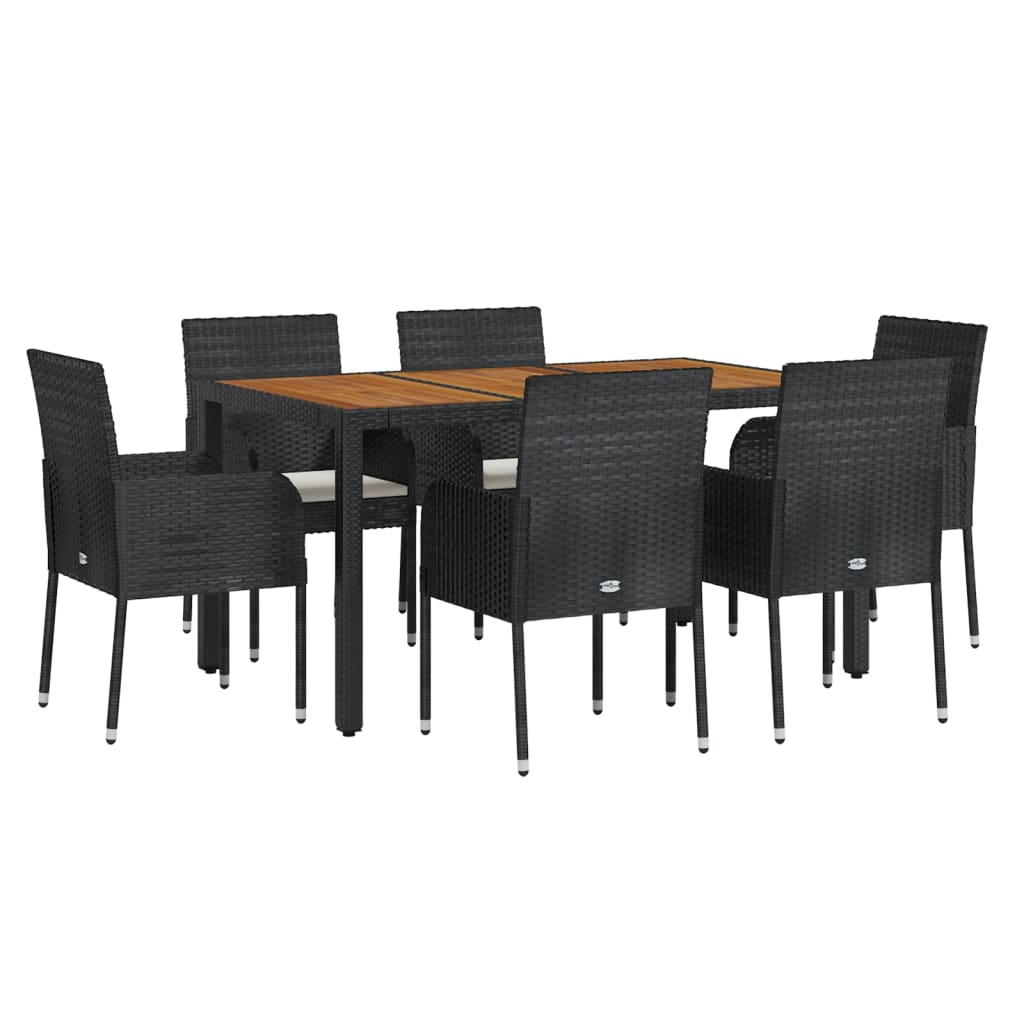 8720845819491_g_en_hd_1 vidaXL 7 Piece Garden Dining Set with Cushions Black Poly Rattan - Image 3