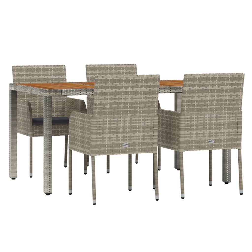 8720845819545_g_en_hd_1 vidaXL 5 Piece Garden Dining Set with Cushions Grey Poly Rattan - Image 3