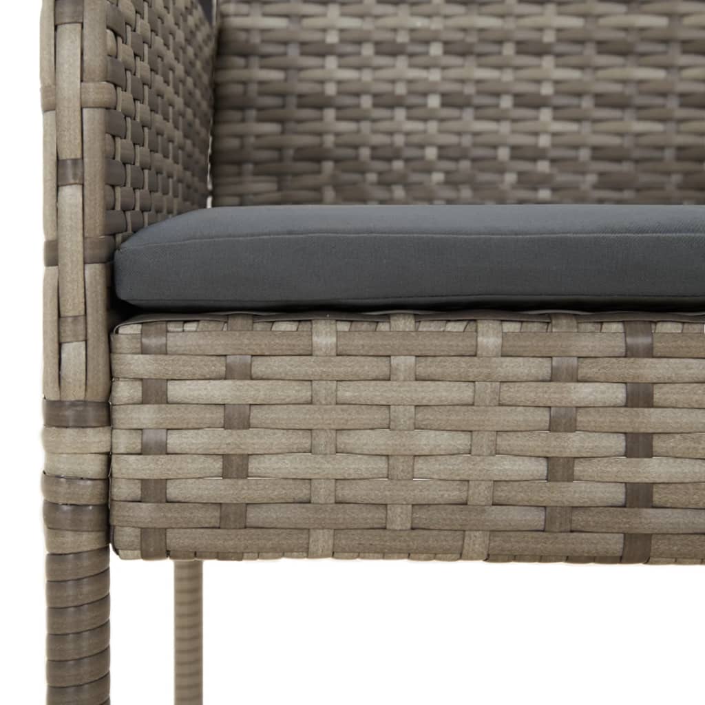 8720845819545_g_en_hd_4 vidaXL 5 Piece Garden Dining Set with Cushions Grey Poly Rattan - Image 6