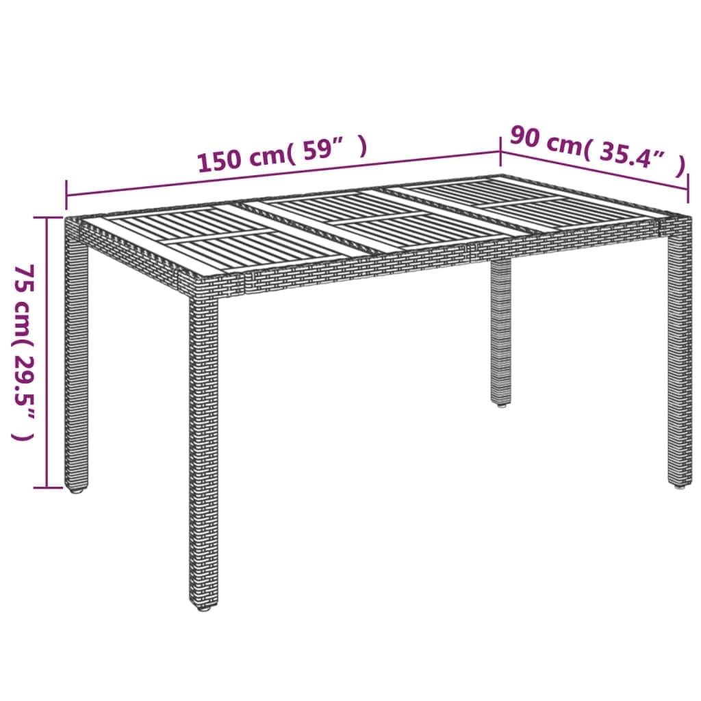 8720845819545_g_en_hd_9 vidaXL 5 Piece Garden Dining Set with Cushions Grey Poly Rattan - Image 11