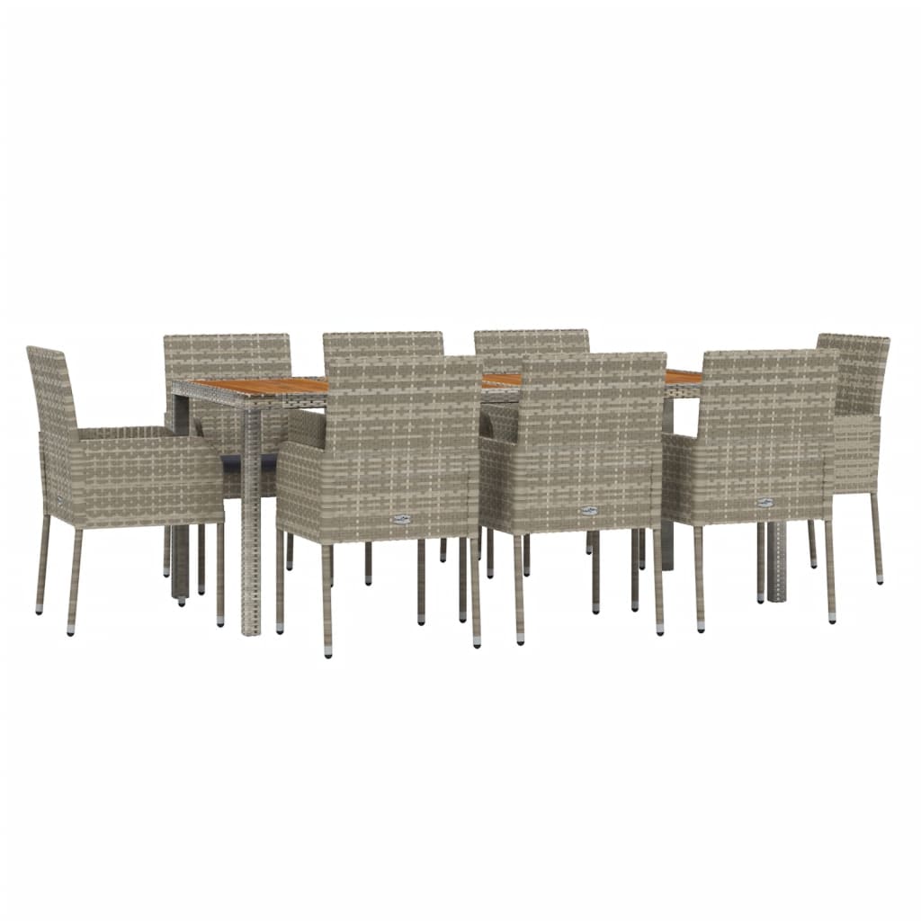 8720845819576_g_en_hd_1 vidaXL 9 Piece Garden Dining Set with Cushions Grey Poly Rattan - Image 3